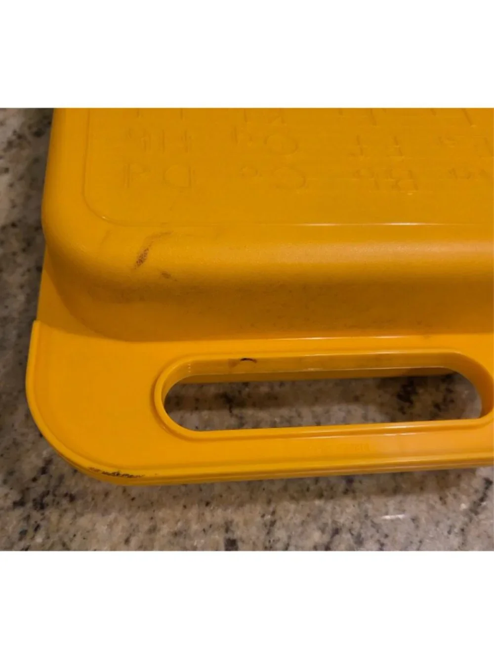 Tupperware stencil case
